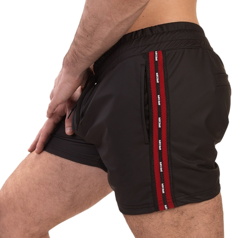 Barcode Berlin Short Zulu Noir-Rouge